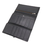 Hermes Bearn Dupri Trifold Wallet Courchevel Leather Black Silver — view 6