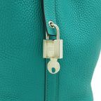 Hermes Picotin Lock 18 PM Tote Taurillon Clemence Leather Blue Paon Taquoiseblue — view 8