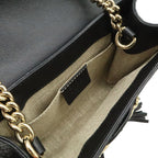 Gucci Micro Guccissima Emily Shoulder Bag Chain Pochette Fringe Tassel Leather — view 6