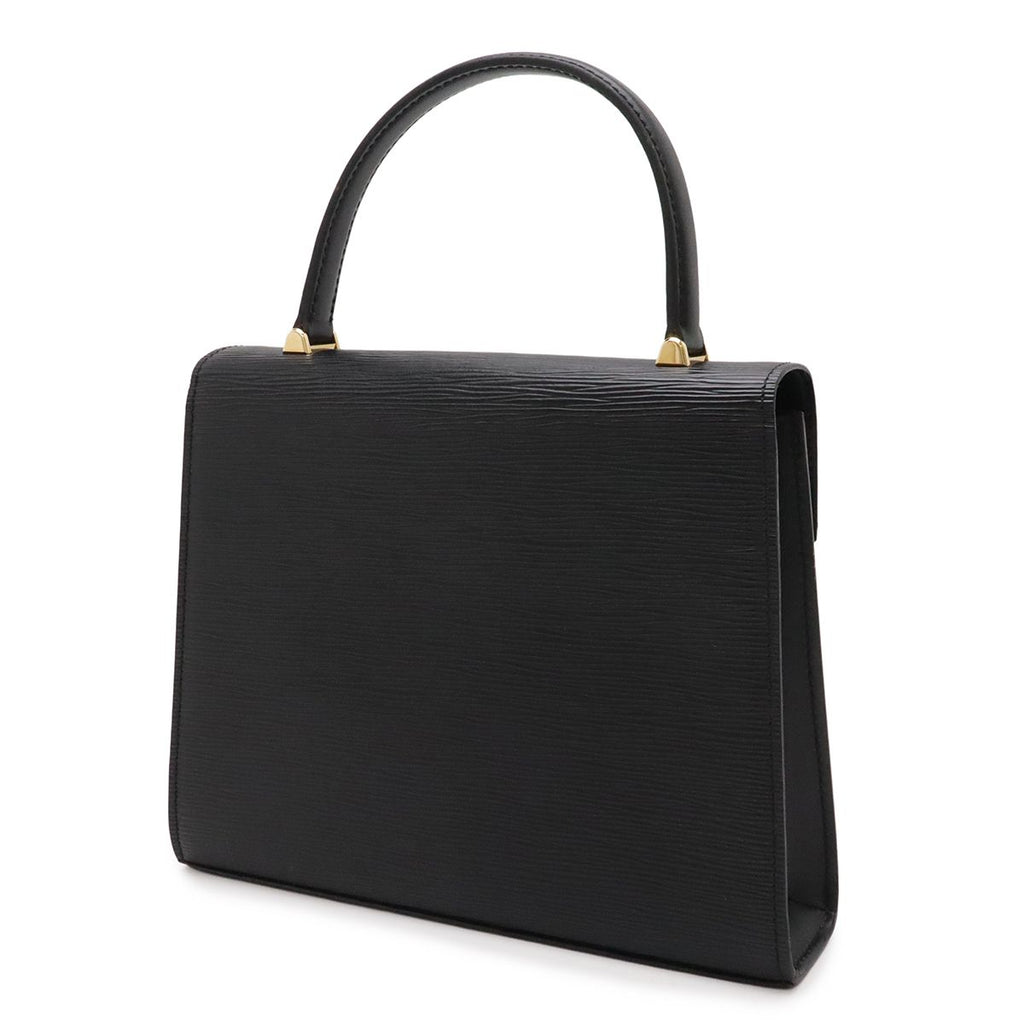 Louis Vuitton Epi Malesherbes Handbag Flap Bag Leather Noir Black Gold — view 2