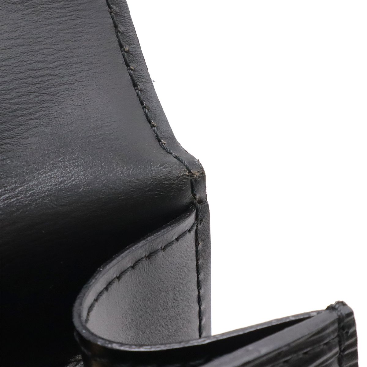 Louis Vuitton Epi Malesherbes Handbag Flap Bag Leather Noir Black Gold — view 7