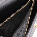 Louis Vuitton Epi Malesherbes Handbag Flap Bag Leather Noir Black Gold — view 9