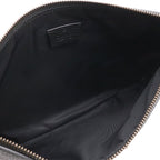 Gucci Animalier Tiger Head Clutch Pouch Leather Black Gold — view 6