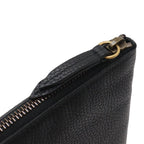 Gucci Animalier Tiger Head Clutch Pouch Leather Black Gold — view 5