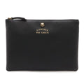 Gucci Animalier Tiger Head Clutch Pouch Leather Black Gold