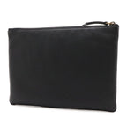 Gucci Animalier Tiger Head Clutch Pouch Leather Black Gold — view 2