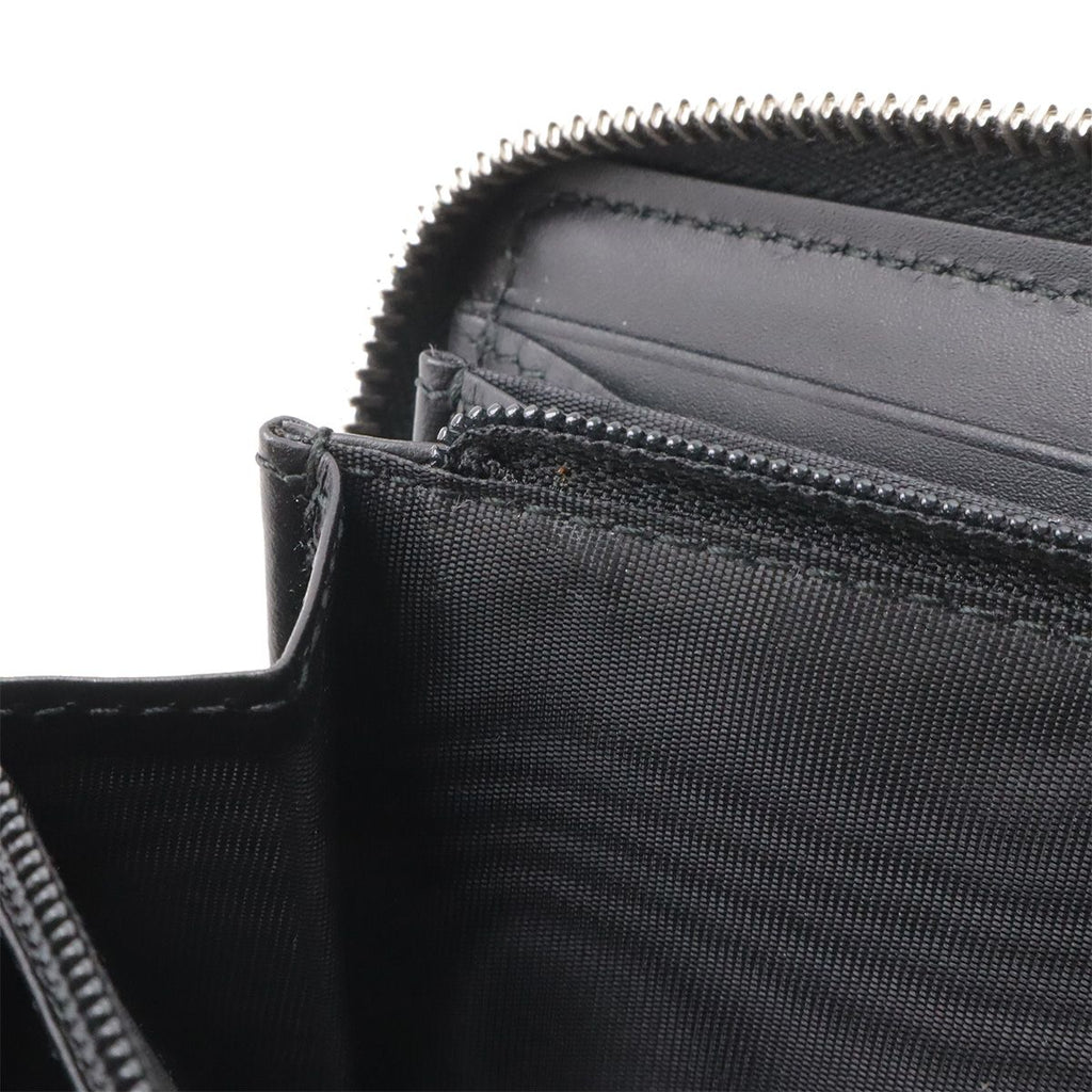 Gucci GG Supreme Zip Around Wallet Wolf Zip Dark Gray Black — view 6