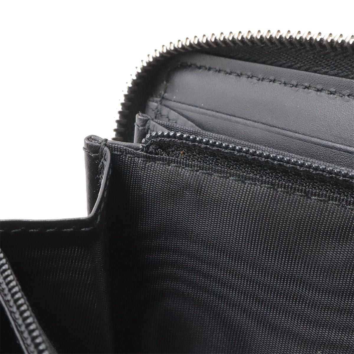 Gucci GG Supreme Zip Around Wallet Wolf Zip Dark Gray Black — view 6