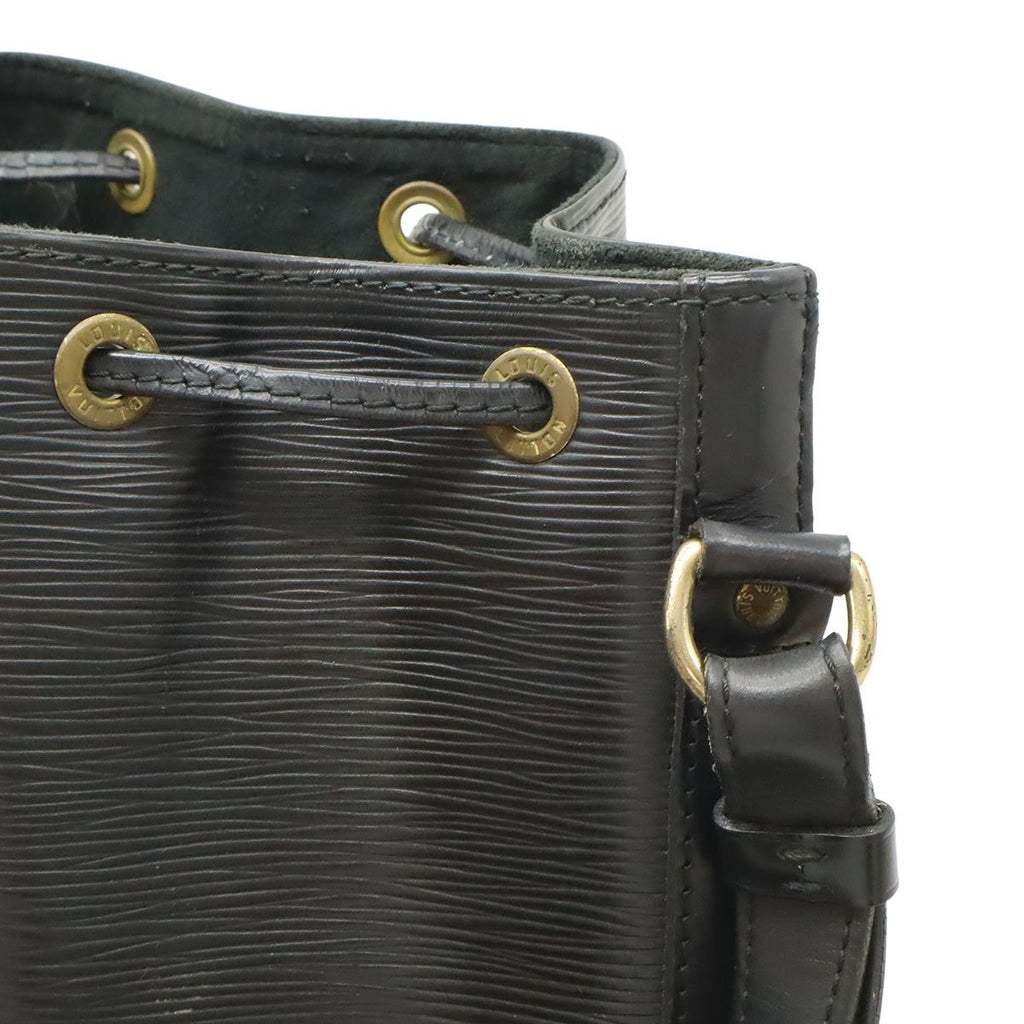 Louis Vuitton Epi Noe Shoulder Bag Drawstring Noir Black Gold — view 6