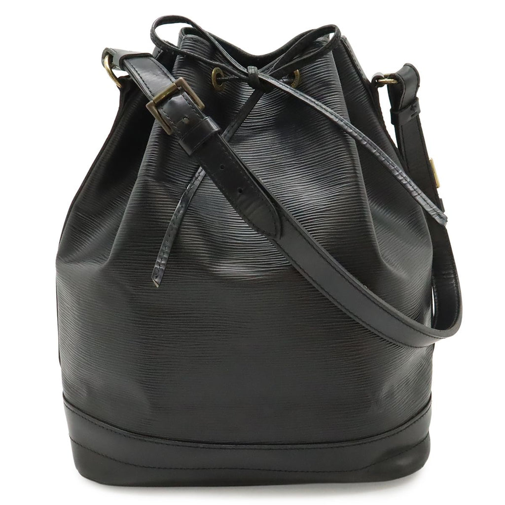 Louis Vuitton Epi Noe Shoulder Bag Drawstring Noir Black Gold