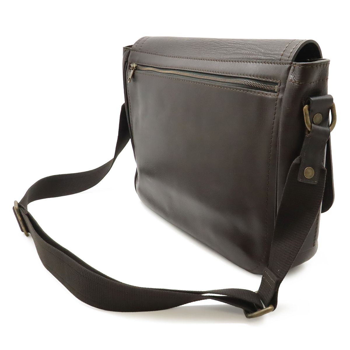 Louis Vuitton Utah Line Messenger Shoulder Bag Leather Cafe Brown — view 2