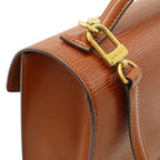 Louis Vuitton Epi Monceau Handbag Second Bag Kenya Brown Gold Key Missing — view 4
