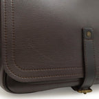 Louis Vuitton Utah Line Messenger Shoulder Bag Leather Cafe Brown — view 8