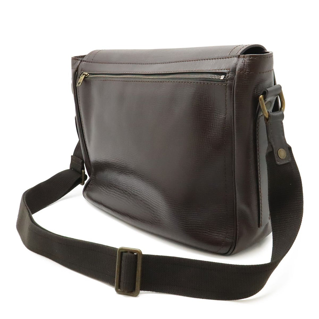 Louis Vuitton Utah Line Messenger Shoulder Bag Leather Cafe Brown — view 2