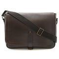Louis Vuitton Utah Line Messenger Shoulder Bag Leather Cafe Brown