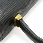 Louis Vuitton Epi Malesherbes Handbag Flap Bag Leather Noir Black Gold — view 6