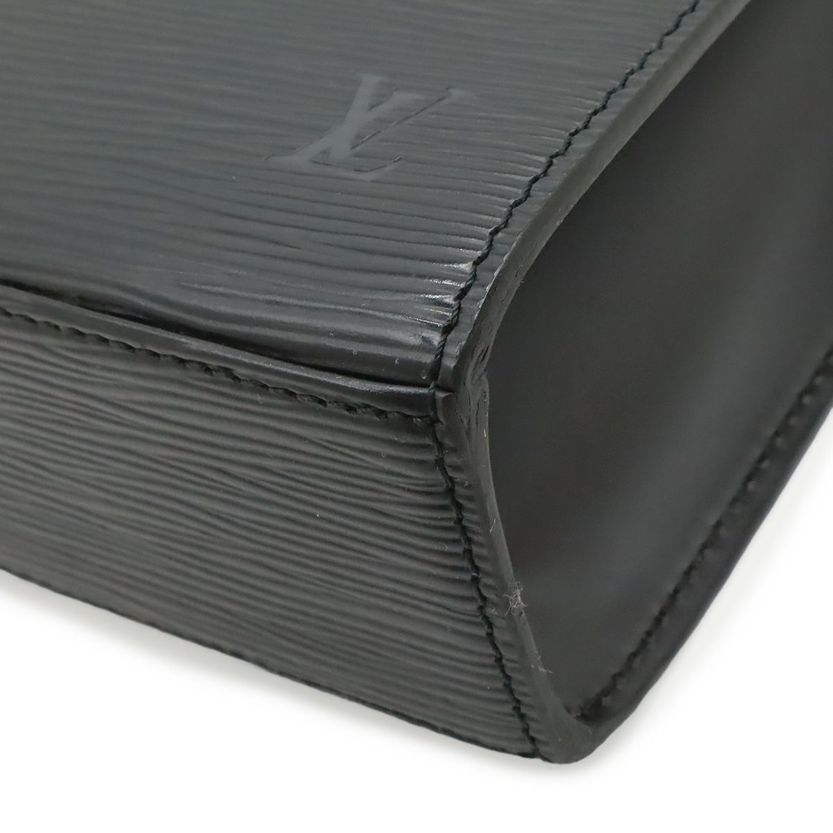 Louis Vuitton Epi Malesherbes Handbag Flap Bag Leather Noir Black Gold — view 3