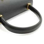 Louis Vuitton Epi Malesherbes Handbag Flap Bag Leather Noir Black Gold — view 5