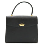 Louis Vuitton Epi Malesherbes Handbag Flap Bag Leather Noir Black Gold