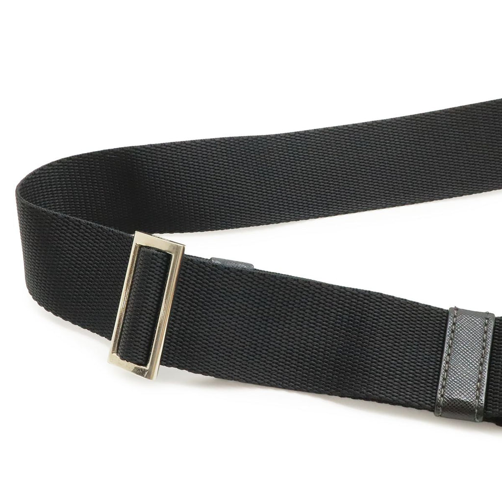 Prada Triangle Logo Belt Bag Nylon Leather Black — view 5