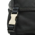 Prada Triangle Logo Belt Bag Nylon Leather Black — view 9