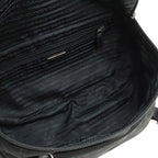 Prada Triangle Logo Belt Bag Nylon Leather Black — view 8