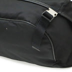 Prada Triangle Logo Belt Bag Nylon Leather Black — view 3
