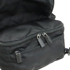 Prada Triangle Logo Belt Bag Nylon Leather Black — view 7