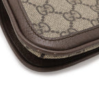 Gucci Blanc Di Interlocking GG Supreme Shoulder Pouch Bag Beige Brown Gold — view 3