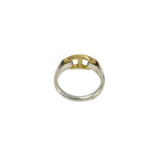 Hermes Chaine D'ancre Ring 925 Sterling Silver Gold — view 6