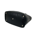 Chanel With Card Cambon Line CC Logo Leather Tote Black — view 8