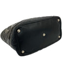 Chanel With Card Cambon Line CC Logo Leather Tote Black — view 7