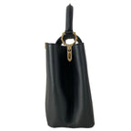 Louis Vuitton Handbag Capucines MM Black Leather Cowhide — view 4