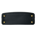 Louis Vuitton Handbag Capucines MM Black Leather Cowhide — view 5