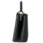 Louis Vuitton Handbag Capucines MM Black Leather Cowhide — view 2