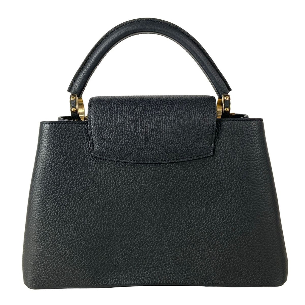 Louis Vuitton Handbag Capucines MM Black Leather Cowhide — view 3