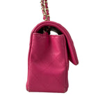 Chanel Shoulder Bag Mini Quilted Pink Chain Gold Lambskin — view 2