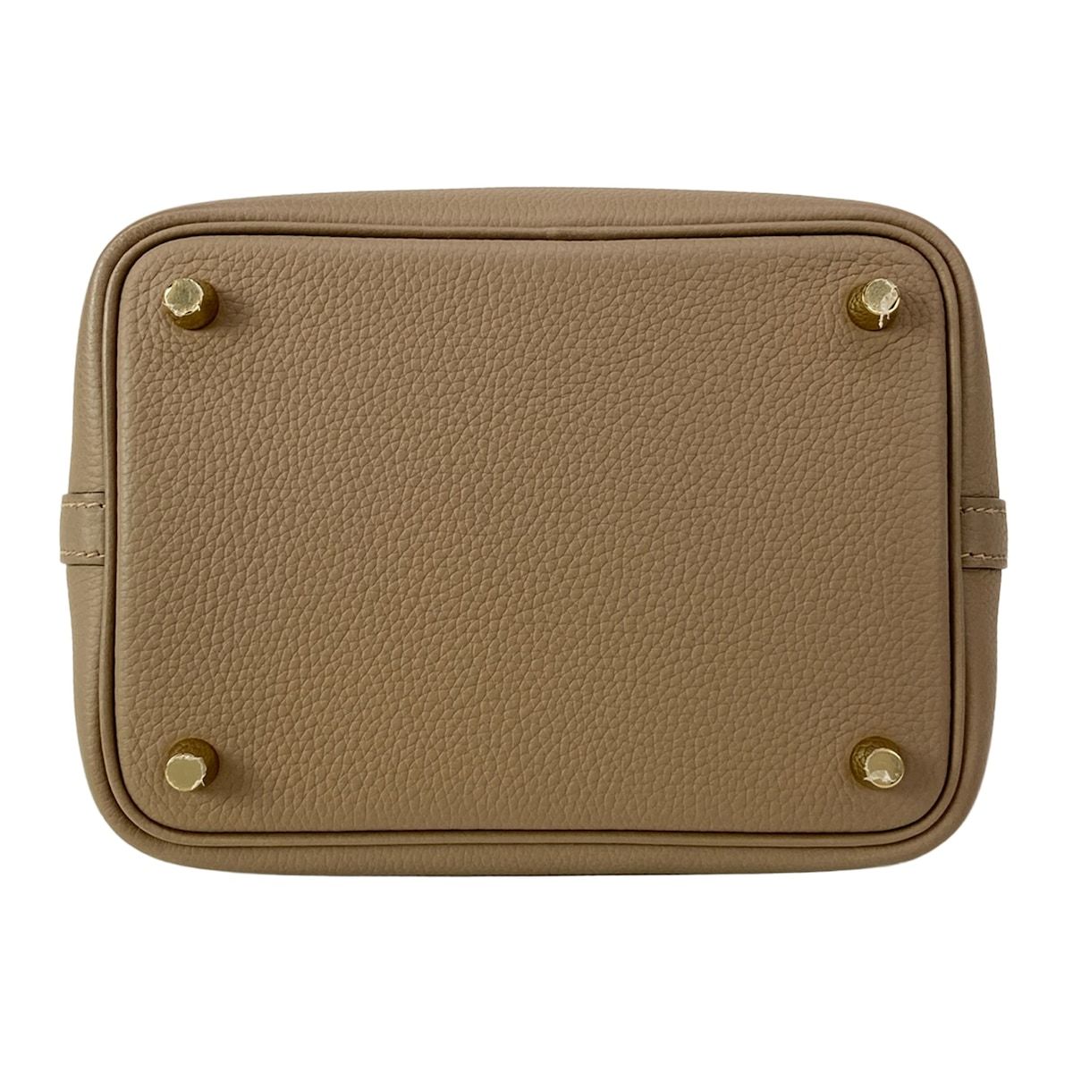 Hermes Handbag Picotin Lock PM Beige Dwymar Gold — view 5
