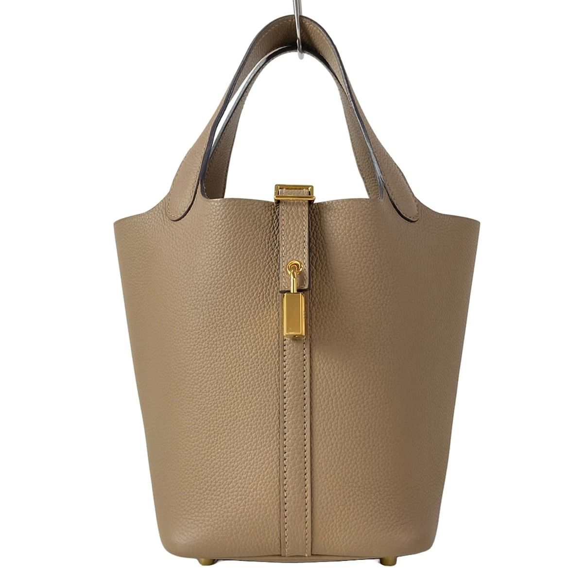 Hermes Handbag Picotin Lock PM Beige Dwymar Gold — view 2
