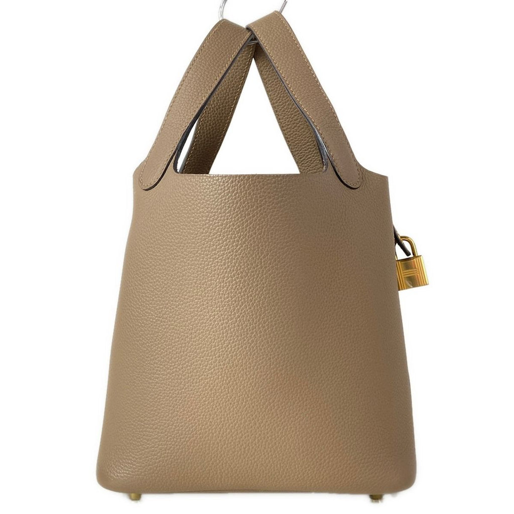 Hermes Handbag Picotin Lock PM Beige Dwymar Gold — view 3