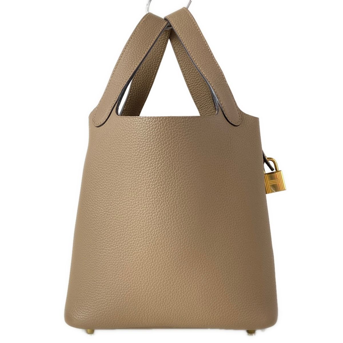Hermes Handbag Picotin Lock PM Beige Dwymar Gold — view 3