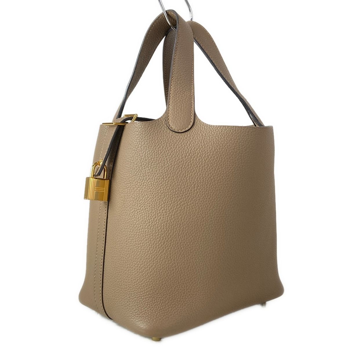 Hermes Handbag Picotin Lock PM Beige Dwymar Gold
