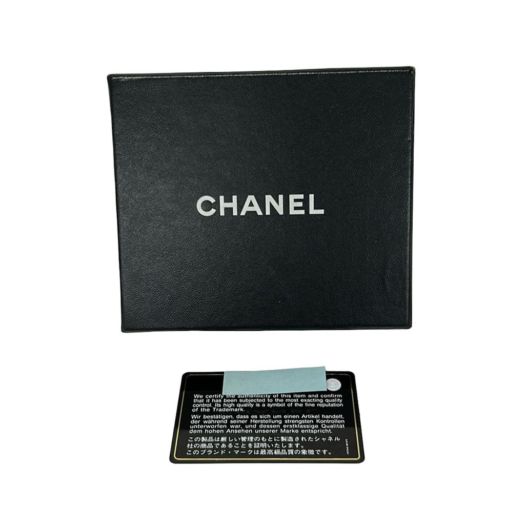 Chanel Hook Wallet Quilted Black Silver Lambskin — view 6