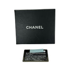 Chanel Hook Wallet Quilted Black Silver Lambskin — view 6