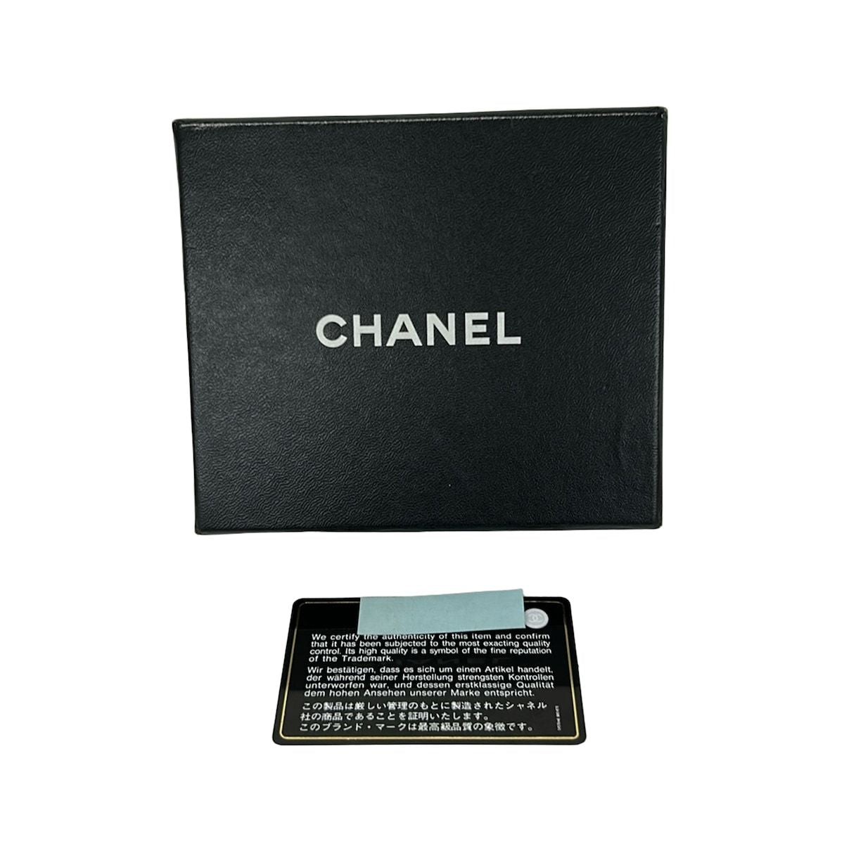 Chanel Hook Wallet Quilted Black Silver Lambskin — view 6