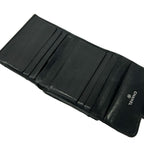 Chanel Hook Wallet Quilted Black Silver Lambskin — view 3