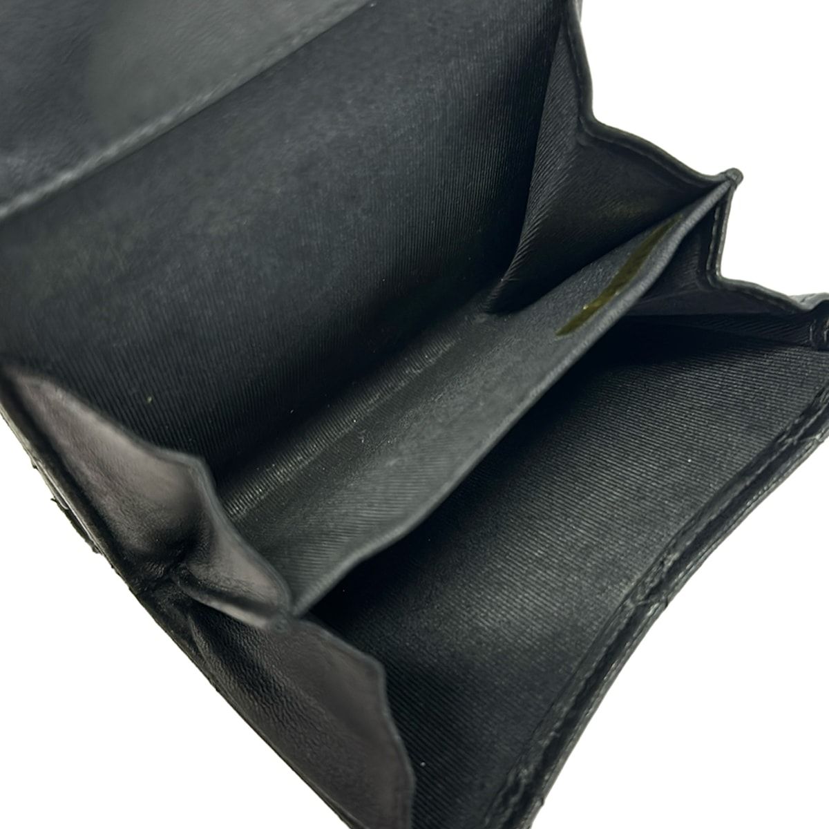 Chanel Hook Wallet Quilted Black Silver Lambskin — view 4