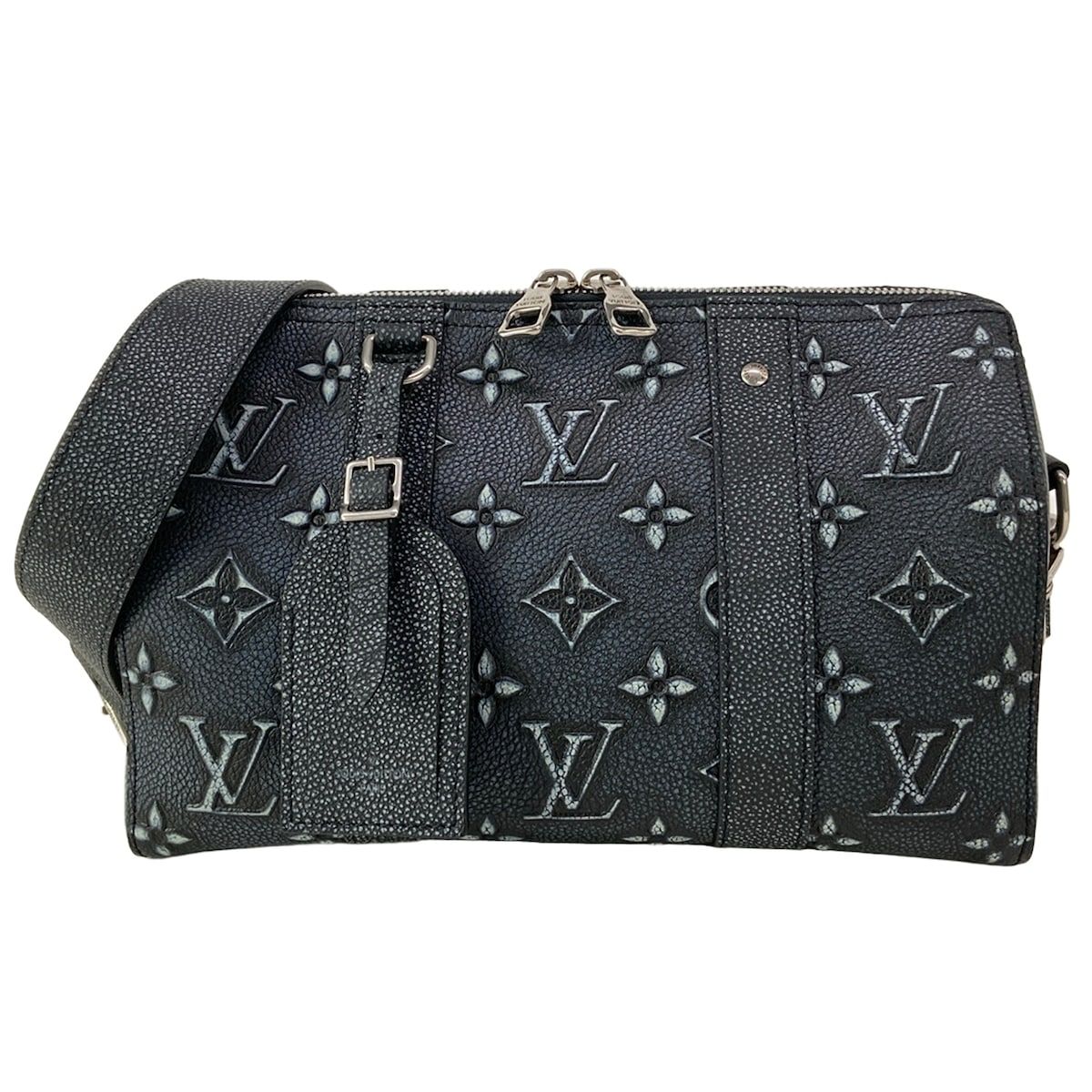 Louis Vuitton Shoulder Bag Collection City Keepall LV Faded Charcoal Leather