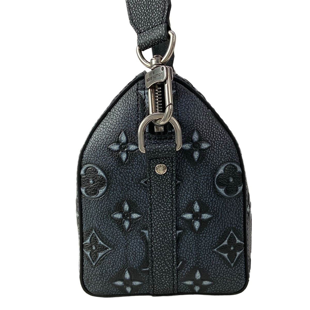 Louis Vuitton Shoulder Bag Collection City Keepall LV Faded Charcoal Leather — view 4
