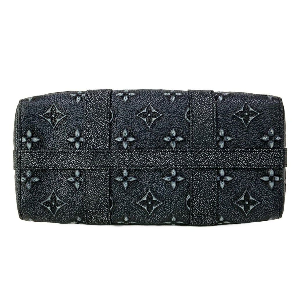 Louis Vuitton Shoulder Bag Collection City Keepall LV Faded Charcoal Leather — view 5